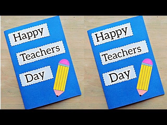 Handmade Teachers day card | Easy Teachers day card | Greeting card for teacher #viralvideo