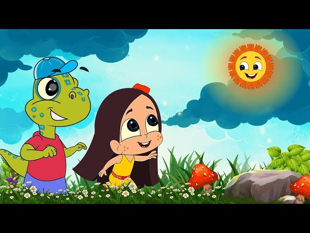 মেঘের কোলে রোদ | Megher Kole Rod | Rabindra Sangeet | Bangla Cartoon | Moople TV Bangla