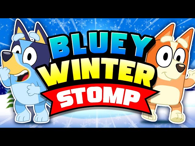 Bluey Winter Brain Break | Bluey Stomp | Freeze Dance | Floor Is Lava | Danny Go!