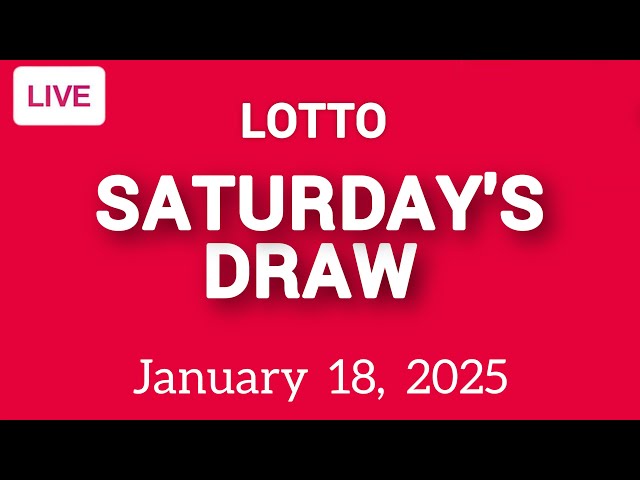 The National Lottery Lotto Draw Live Results from Saturday 18 January 2025 | lotto live