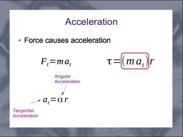 Torque and  Angular Acceleration