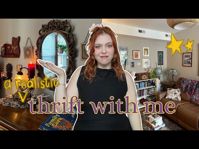 REALISTIC APARTMENT MAKEOVER! thrifting home decor (cozy + whimsigoth vibes)