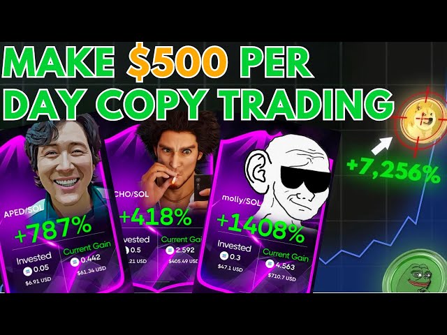 How to Make $500 a Day Copy Trading Solana Memecoins (100x Guide)