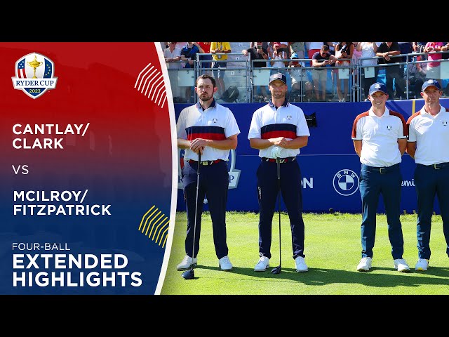 Cantlay/Clark vs Fitzpatrick/McIlroy Extended Highlights | 2023 Ryder Cup