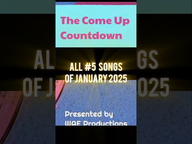 Every song that came in at #5 in Jan. 2025! #MusicCountdown #HipHopAndRnB #musicreview #NewMusic