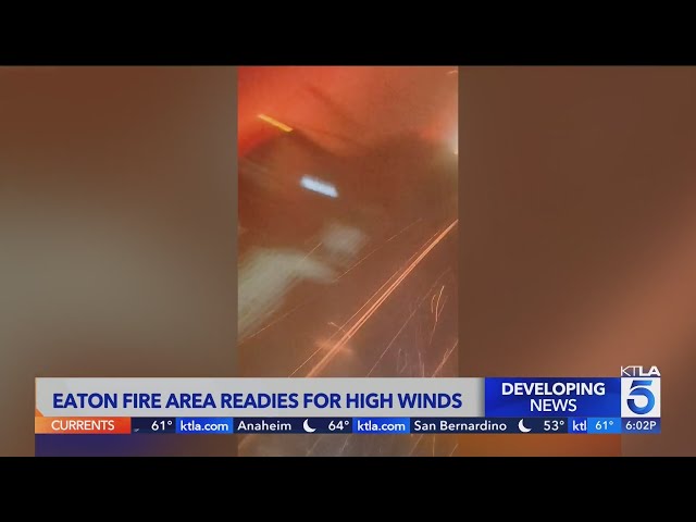 High winds hit Southern California, sparking fire concerns