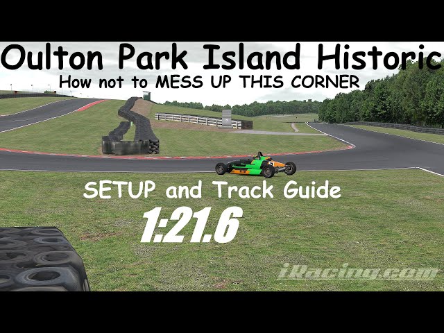 iRacing Oulton Park Island Historic SETUP and Track Guide Ray FF1600