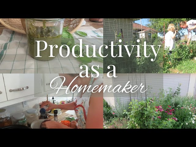 A Productive day of homemaking | making the most of my day | Inspired Homemaking