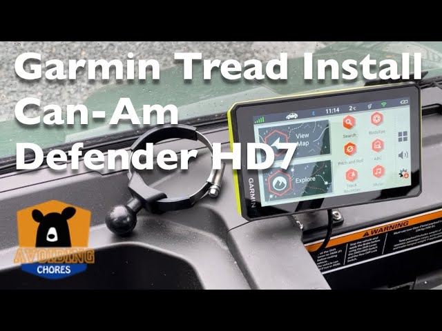 How To Mount & Install Garmin Tread GPS On 2022 BRP Can-Am Defender HD7 Side By Side