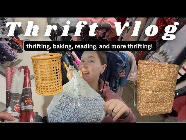 week in the life of an (almost) daily thrifter! Thrift Haul - thrifting, baking, book recs