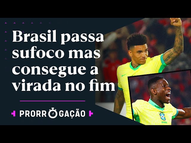 IGOR JESUS E LUIZ HENRIQUE 'SALVAM' DORIVAL JR. EM VIRADA NO FINAL | CHILE 1X2 BRASIL | PRORROGAÇÃO