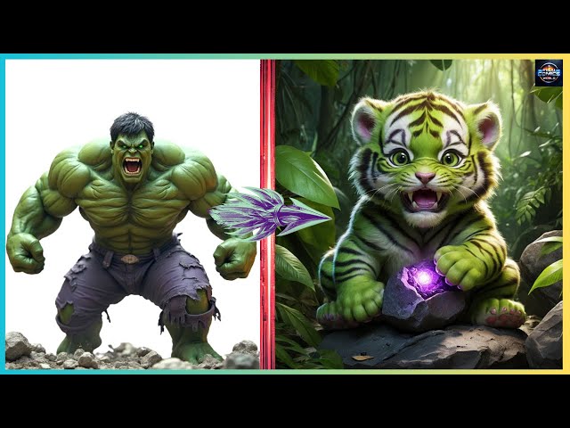 🔥Avengers But cute Tiger🐯 Vengers All Charatere Marvel & DC 2025 🔥