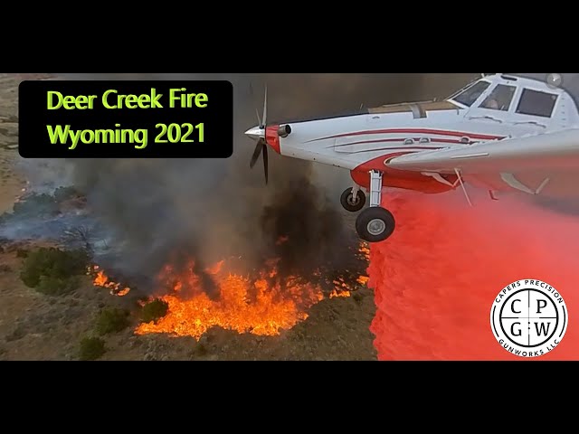 Aerial Firefighting Wildland Firefighting Deer Creek Wyoming 2021