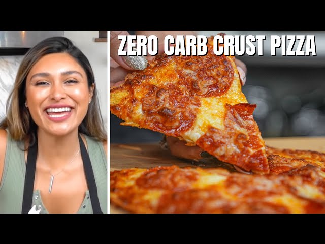 ZERO CARB CRUST PIZZA WITH ONLY 3 INGREDIENTS ! Easy Chicken Crust Recipe in 10 Minutes!