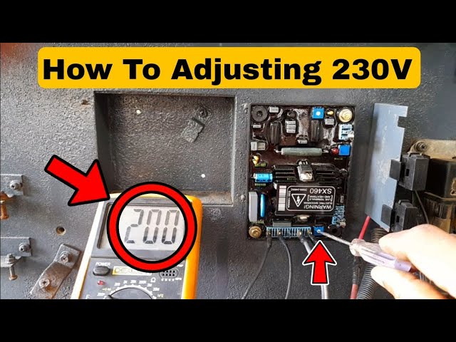 How To Adjusting Generator Voltage ? | Automatic Voltage Regulator | [GENERATOR AVR UNIT] | SX460