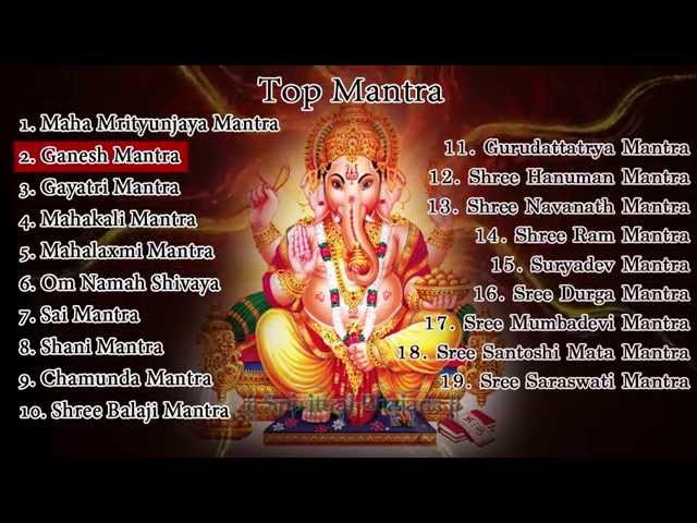 Top 19 Hindu Mantras - Sai Mantra - Gayatri Mantra - Hanuman Mantra - Shiva Mantra - Shani Mantra