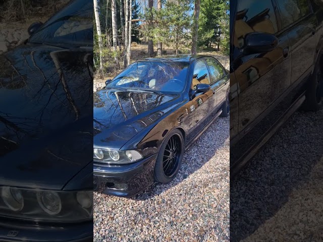 BMW e39 M5 carbonschwarz cleaned, ready to hit the road 🤠