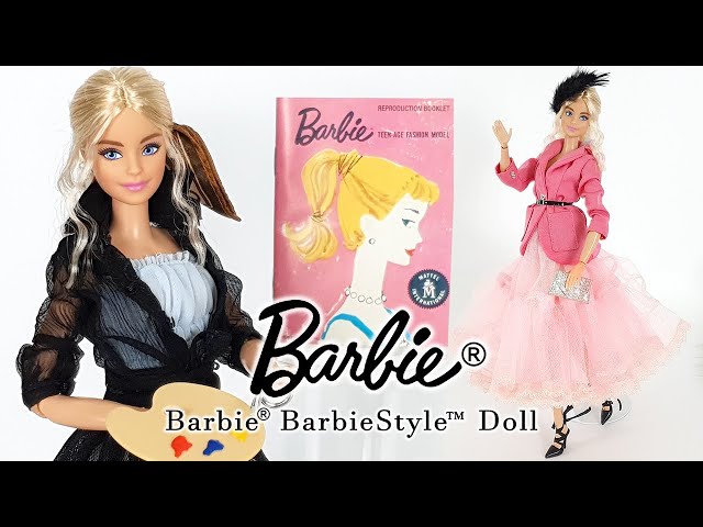 Barbie Gold Label® BarbieStyle™ Doll Box opening Unboxing Restyle バビスタイルバビ 人形開封 바비스타일 바비 언박싱 개봉기