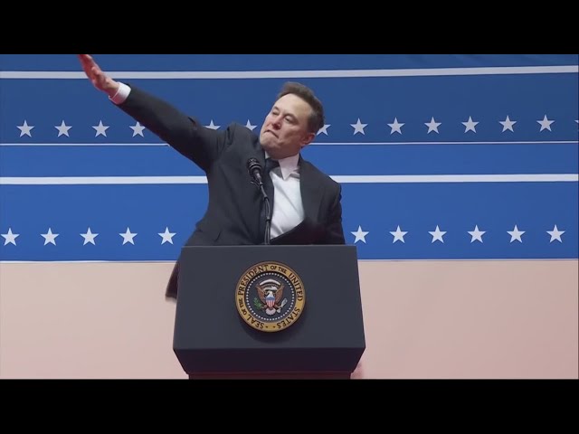 Elon Musk's straight-arm gesture embraced by right-wing extremists