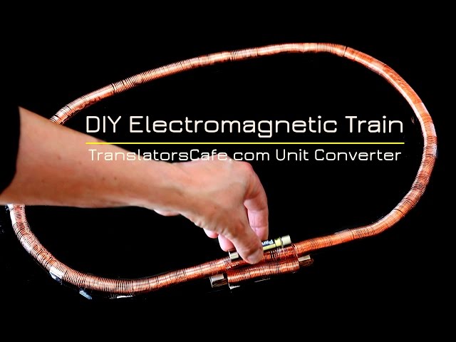 Simple DIY Electromagnetic Train from a Battery and Two Magnets