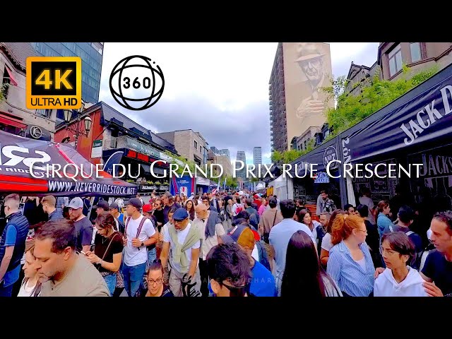 Cirque du Grand Prix rue Crescent en 360°