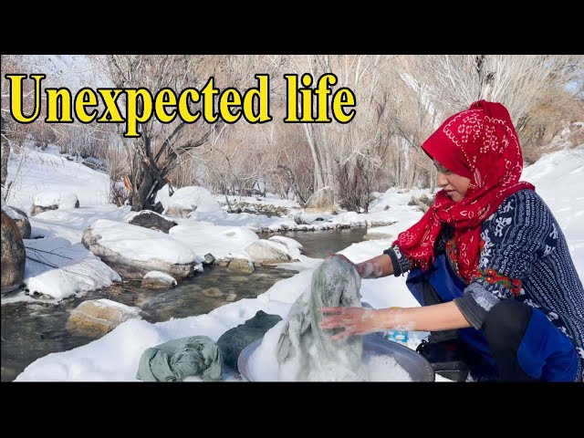 #unexpected village #food in Afghanistan | snowy village among the coldest  mountain | Village vlog