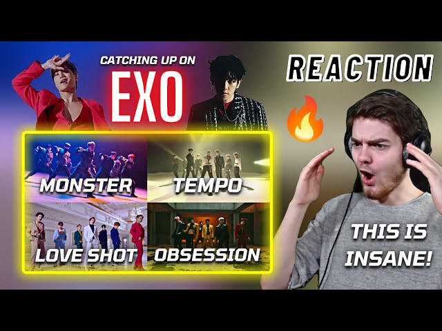 Catching Up On: EXO - Monster + Tempo + Love Shot + Obsession | REACTION