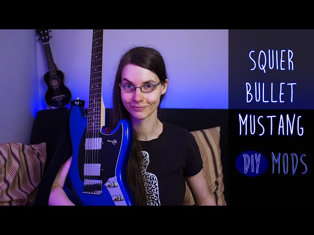 My Squier Bullet Mustang DIY guitar mods - Coil Split and more