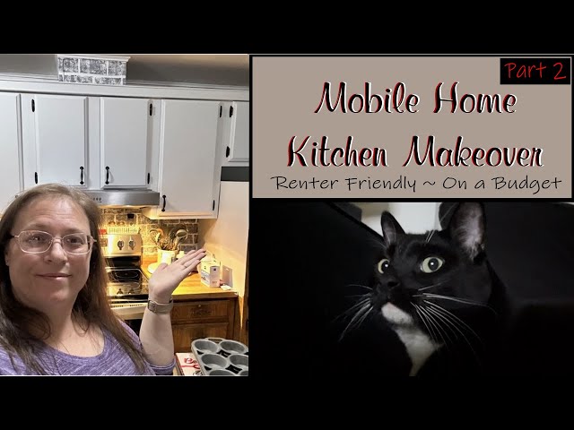 Mobile Home Makeover: Kitchen Remodel Part 2: Painting cabinets! #kitchenmakeover #mobilehomeremodel