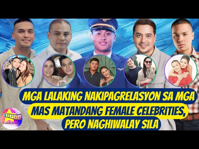 Mga Lalaking Nakipagrelasyon sa Mga Mas Matandang Female Celebrities, pero naghiwalay sila