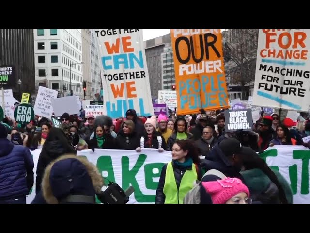 Thousands rally in Washington for women’s rights and other causes ahead of Trump's inauguration