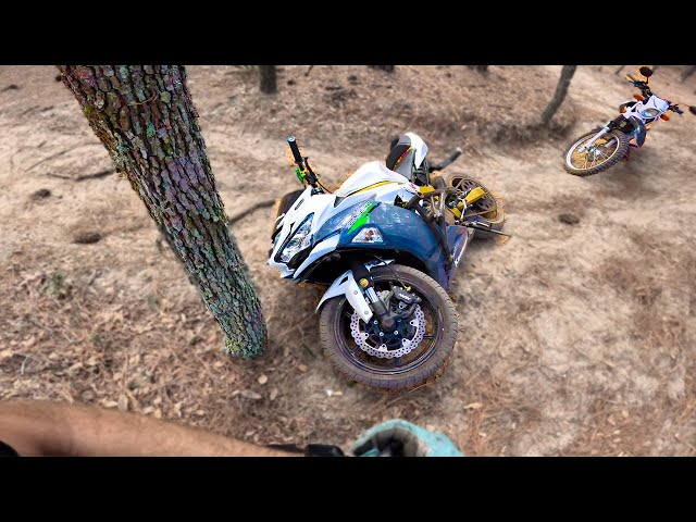 Crashed My Streetbike Into Tree Riding Offroad!