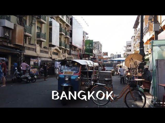 Walking The Streets Of Bangkok On A Sunny Afternoon | Thailand Travel