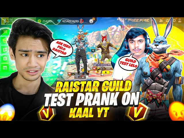 RAISTAR GUILD TEST PRANK ON KAAL YT | @kaalyt2413