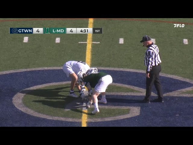 Georgetown vs Loyola | Faceoff Highlights | Mens College Lacrosse | 2/1/25