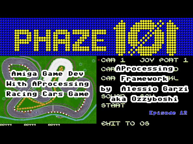 Racing Cars 12 - An Amiga Game Dev by Ozzyboshi using the AProcessing Development Framework