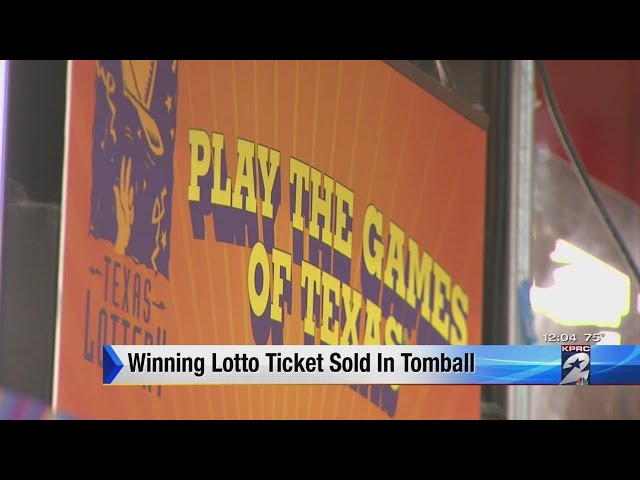 Winning lotto ticket sold at Tomball store