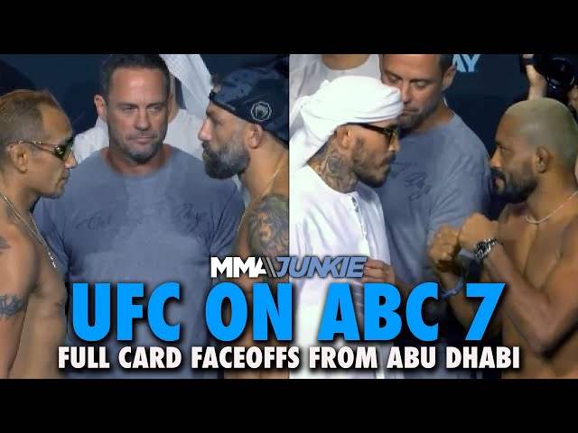 UFC on ABC 7 Full Fight Card Faceoffs from Abu Dhabi