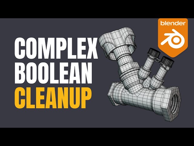 Blender Topology Tutorial: Complex Boolean Cleanup (Beginner-Friendly)