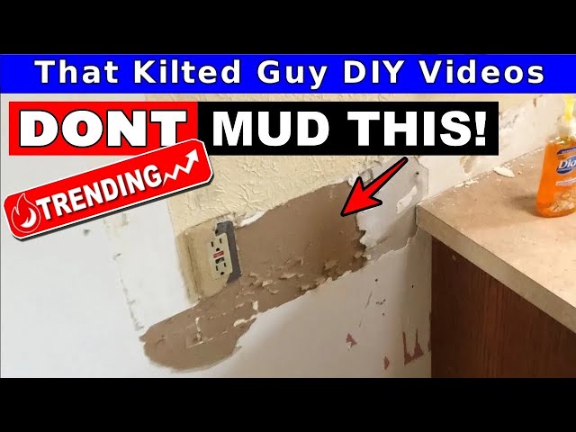 STOP- Before you Mud over Torn Drywall Paper, WATCH THIS, part 1 of 2