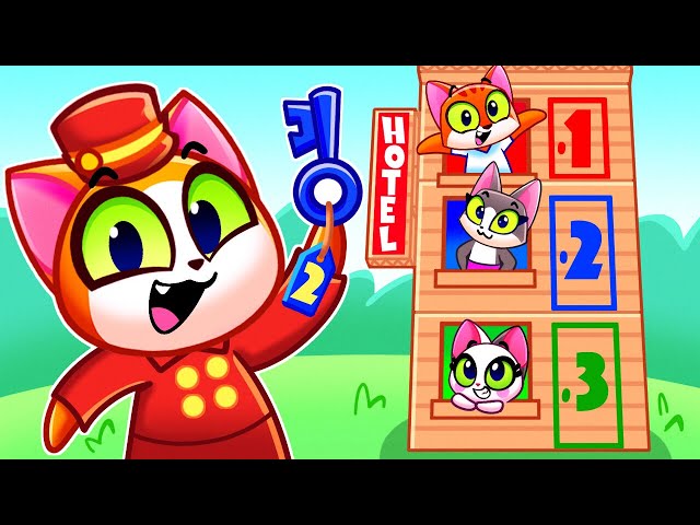 Funny Adventures and Hotel Challenge for kids | Educational Cartoons for Toddlers | Purr-Purr Tails