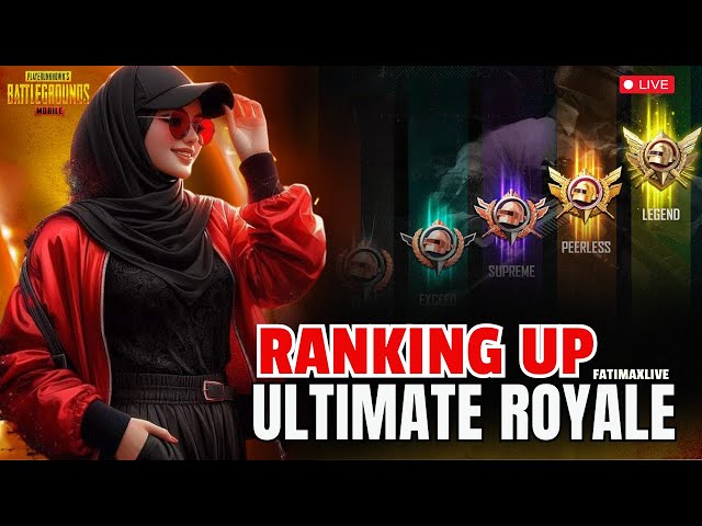 ULTIMATE ROYAL RANK PUSH WITH BOT SQUAD | Chill stream With FATIMAXLIVE | PUBG Mobile