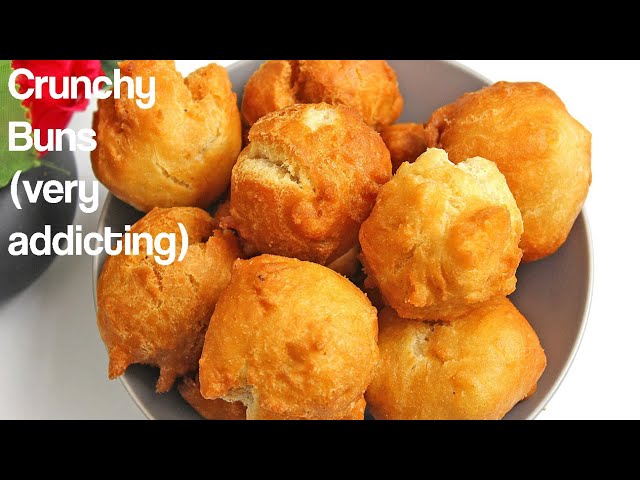 Nigerian Crunchy Buns  - easy nigerian buns recipe