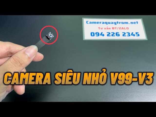 Camera Siêu Nhỏ V99-V3 Giá Rẻ Nguỵ Trang Đầu Cúc Áo Hình Ảnh Full 4K Xem Qua Điện Thoại