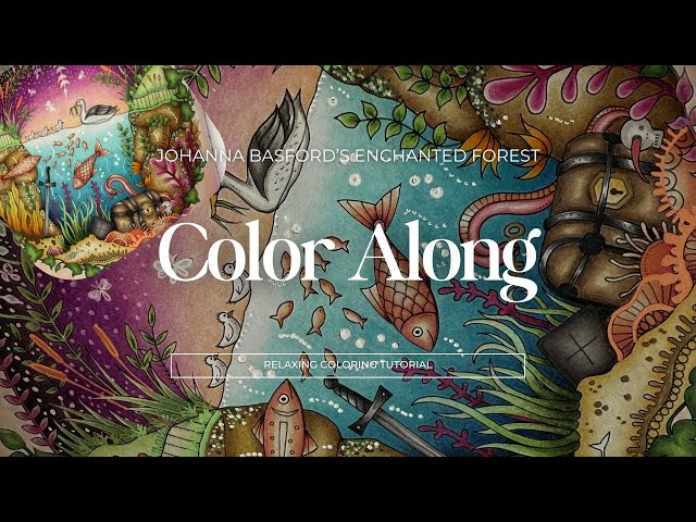 Color Along ✨  Enchanted Forest by Johanna Basford - Coloring ASMR & Relaxation