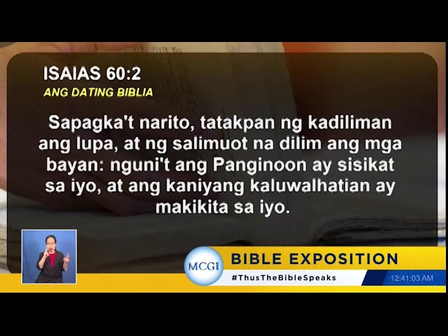 ANG DATING DAAN WORLDWIDE BIBLE EXPOSITION | BROTHER ELI SORIANO | THE GOOD NEWS