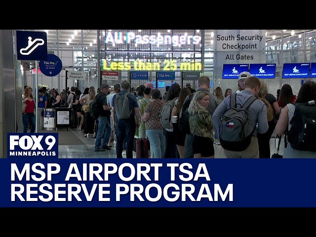 MSP Airport expanding program that lets travelers reserve TSA time