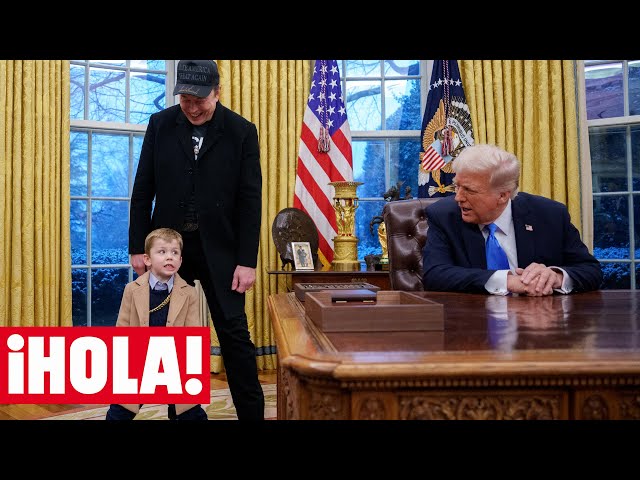 Las imágenes virales de Elon Musk con su hijo pequeño en la Casa Blanca y la reacción de Trump