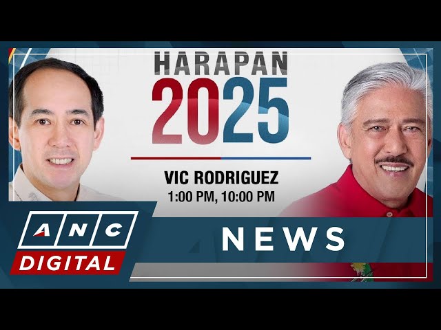 LATER on ANC YouTube: HARAPAN 2025 with Vic Rodriguez, Tito Sotto | ANC