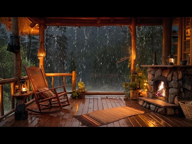 Cozy Rain & Fireplace Sounds 🌧️🔥 Ultimate Sleep & Relaxation Ambience _12